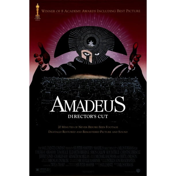 Classic Movie Poster HD Canvas Art Print 12 16 20 24" Sizes Amadeus 1984